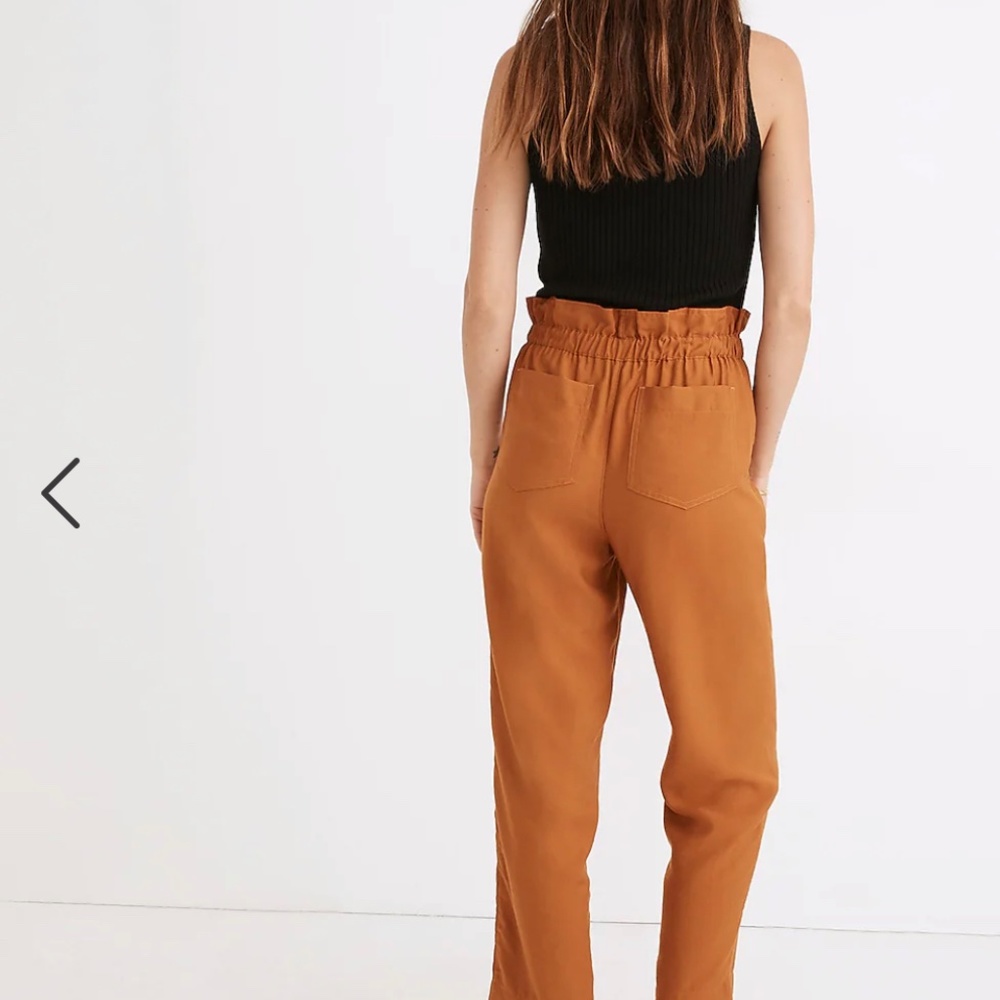 Madewell Dunaway Paperbag Pants - Picture 2 of 3